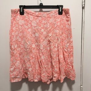 Old Navy peach pleated miniskirt